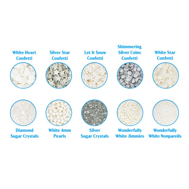 Mystic Sprinkles Christmas Holiday sprinkle Decorating Kits (Dreaming of a