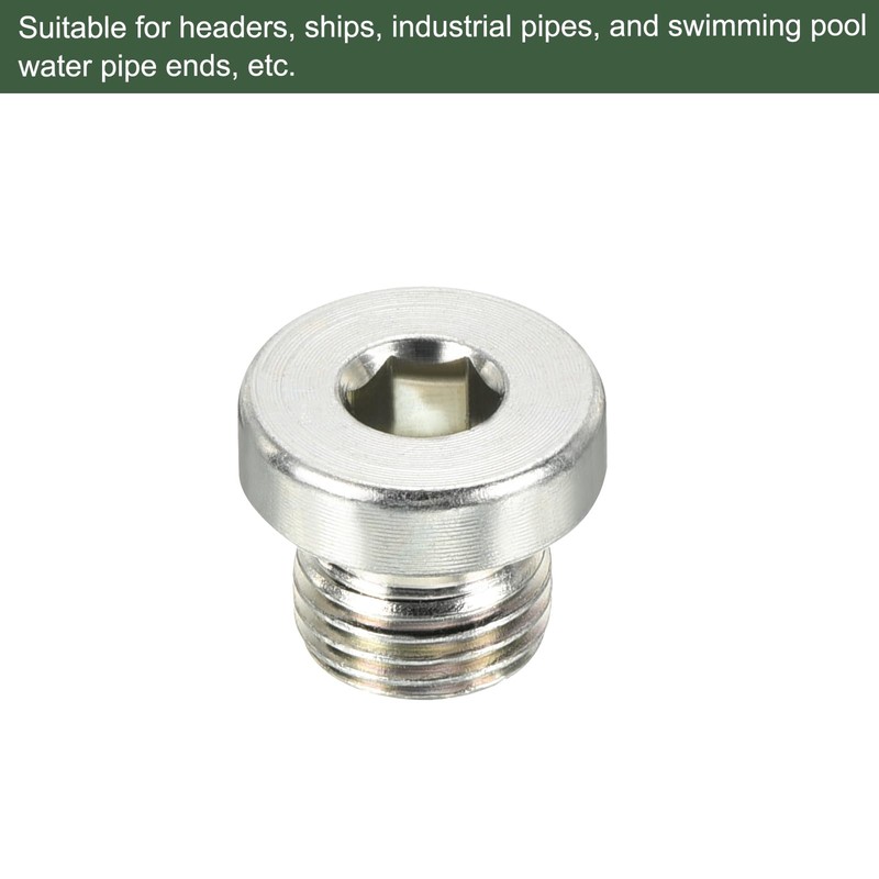 YOKIVE 3 Pcs M10 x 1 Pipe Plug, Male Thread
