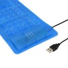 108 Keys USB Silicone Flexible Foldable Keyboard Waterproof Dustproof USB