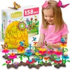 SuccessHunters BilyByp Toys Flower Garden Building Set - 158pcs, Age