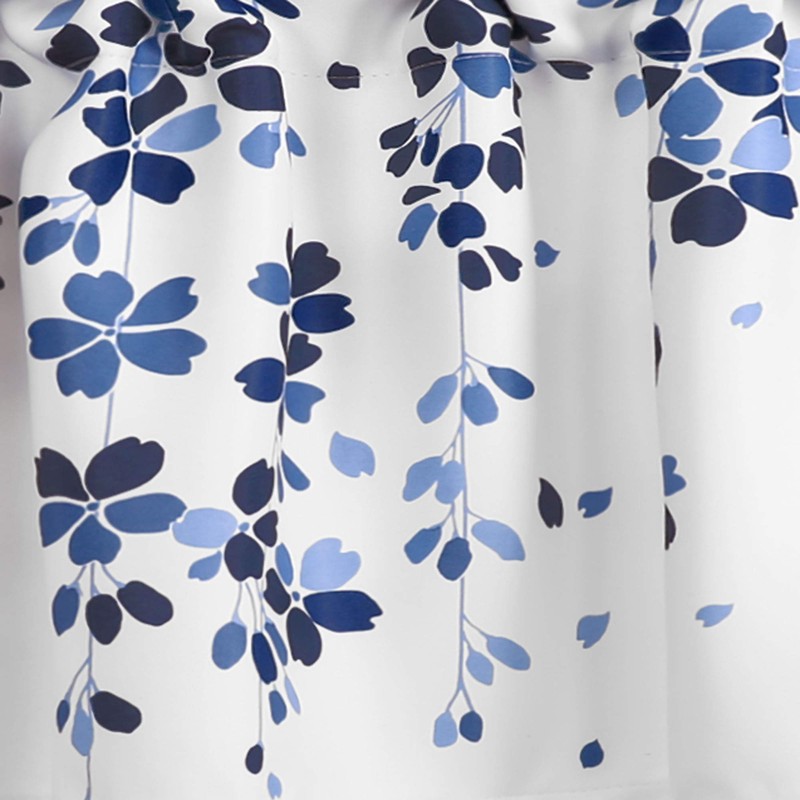 Lush Decor - Cortina de Cenefa para Ventanas, de Flores,