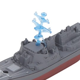 Buque de Guerra RC, Barco de Control Remoto Potente Motor Hélice Doble a Prueba de Agua para Piscinas (803A)