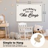 ETVISO Saturdays Are for Boys Room Decor - Linen Banner