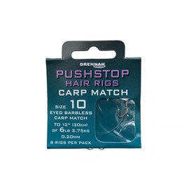 DRENNAN CARP MATCH QUICKSTOP HAIR RIGS SIZE 12 - HNQCMA012