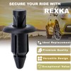 Rexka 40pcs M6 Fender Clip Retainer Bumper Nylon Push Rivet