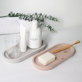 Selegna Diatomaceous Earth Stone Sink Tray - Quick Drying, Reversible Tray for Kitchen & Bathroom Countertop Organizer, Use as Bottle Drying Rack, Sink Caddy, Vanity Organizer, Tea Tray, Sponge Holder