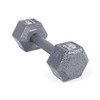 CAP Barbell Cast Iron Hex Dumbbell, Single, 15 lb
