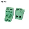 QUARKZMAN 15pcs KF2EDG 5.08mm Pitch 2P Pluggable Blocks Connector Socket