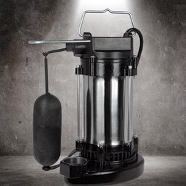 Bundle of Red Lion RL50CSS 115 Volt, 1/2 HP, 3900 GPH Stainless Steel Sump Pump with Snap-Action Switch, 14942794 + Red Lion SCV114 1-1/4-Inch and 1-1/2-Inch ABS Vertical Check Valve, 14942901