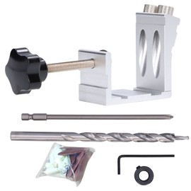 Pocket Hole Jig Kit, Woodworking Pocket Hole Jig Kit, Carpenters Wood Woodwork Guides Joint Angle Tool Carpentry Locator, Wood Screws