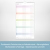 Häfft® Family Planner 2026 Compact with 4 Columns "Rainbow" 16.5