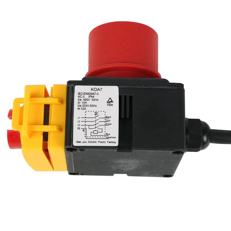 Switch/Plug Combination, KOA7 250 V, 50 Hz, 3 Phase Device