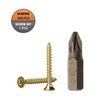 Pack of 500 Yellow Galvanised Steel 2.5 x 20 mm