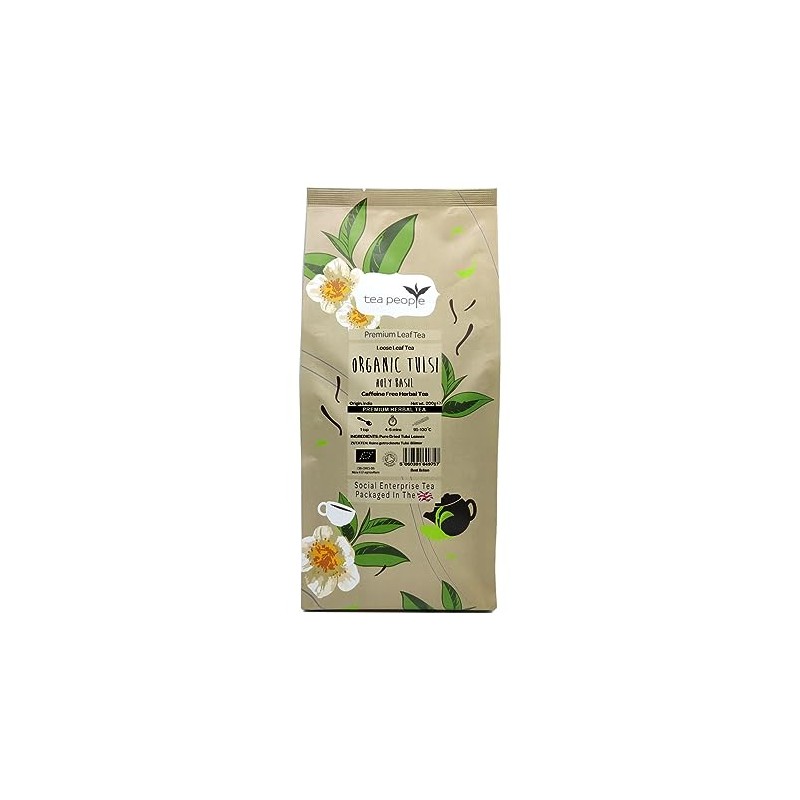 Tea People Organic Tulsi (Holy Basil), 200g Loose Leaf Herbal