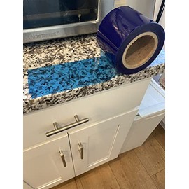 JNK NETWORKS More Adhesive Surface Protective No Residue Removable Film Tape Roll (Blue, 3.9 in.x 164 yds.)