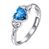Suplight Women's Birthstone Heart Ring, One Size Fits Most, Garnet