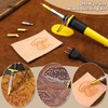 Leather Stamping Tools, Leather Carving Set, Working Kit for Beginners