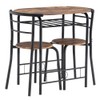 FCH 3 Piece Small Dining Table Set for 2, Oval