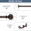 Double Curtain Rod, 1 inch Window Telescoping Drapery Double Rod