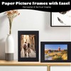 JMUQ 50 Pack Paper Picture Frames 4x6, Black Picture Frames