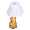1: 12 Scale Dollhouse Bear Table Decor Realistic LED Lamp