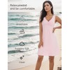 GYS Sleeveless Nightgowns for Women Soft Viscose Sleepwear Pleated Tank
