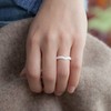 ThunderFit Thin Heart Shaped Silicone Wedding Rings for Women, Stackable