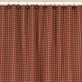 Park Designs Sturbridge Shower Curtain, 72 x 72, Wine