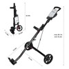 XDriveMax Golf Pull Push Cart 2 Wheel,Foldable Golf Push Cart