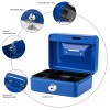 Goehiaul Mini Cash Box with Lock and Slot Small Cash