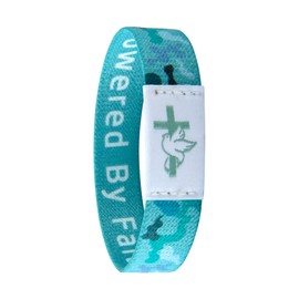 Daily Bible Verse Bracelet - Christian Faith bible bracelets with NFC Technology | Unique Devotional Gift for Believers | Share Love, Hope, and Faith ,Spiritual Conversations Anytime Anywhere. (Bible Verses Blue)