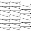 20 Pcs 10 inch Pegboard Shelf Brackets, Black
