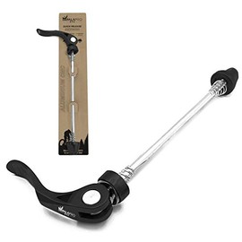 IMPALAPRO Bike Bike Quick Release Skewer Single Wheel Aluminium CNC for MTB or Road Bike - Quick Release Bike Axle - Quick Release Bolts - Bicycle Wheel Nuts - Rear Bicycle Axle (135mm / 5.31in)