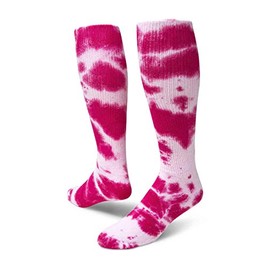 Tie Dyed Revolution Athletic Socks (Large, Neon Pink)