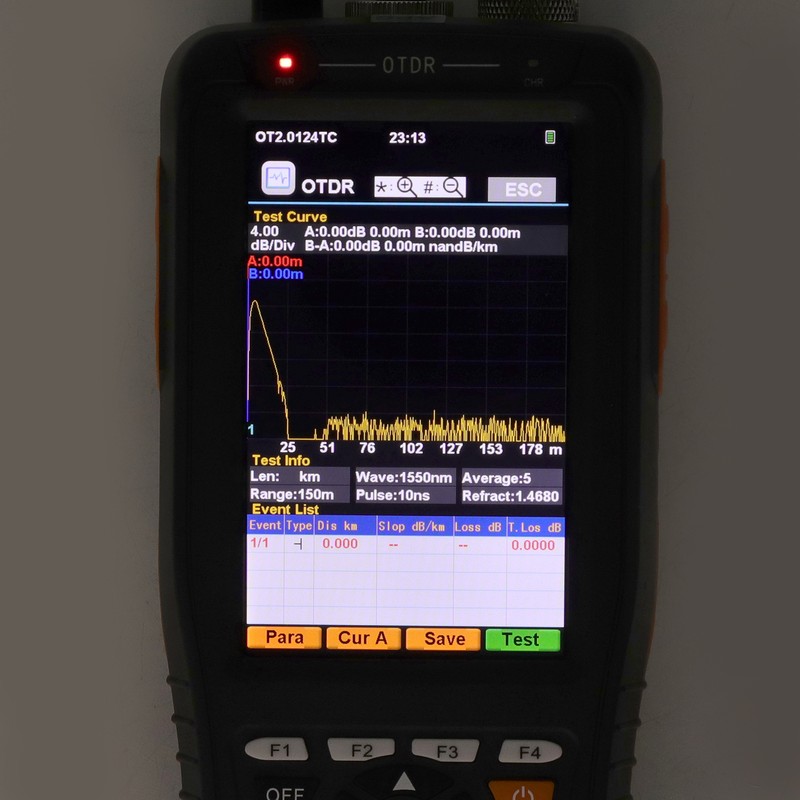 Optical TimeDomain Reflectometer 3.97in Screen 0‑60km ABS Housing 4 in