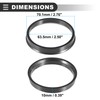 Motoforti Universal Hub Centric Rings, Car Accessories, 701mm to 635mm,