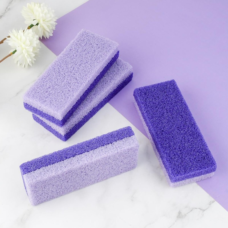 4 Pcs Foot Pumice Stone and Scrubber for Feet and