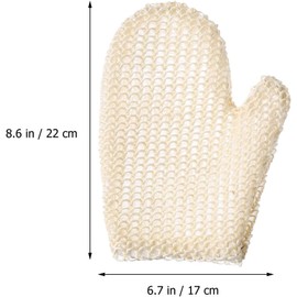 Guantes exfoliantes de baño de sisal natural – 2 piezas TOKIDNY K1005H31HOM15I