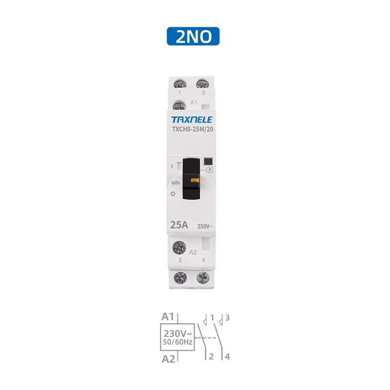 Din Rail Household Modular Manual AC Contactor 220v 230V Single