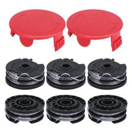 Eyoloty Grass trimmer thread spool F016800351 suitable for Bosch ART 24 ART 24+ ART 27 ART 27 + ART 30 ART 30+, 6 m length diameter 1.6 mm with spool cover 1600A00X61 (6 spools + 2 caps)