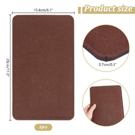 PH PandaHall 2pcs Brown Insert Bag Bottoms, 11x6'' Felt Bag Base Shaper Rectangle Bag Liner Board Bag Bottom Shaper Purse Organizer Inserts for Backpack Handbag Leather Bag Tote Bag