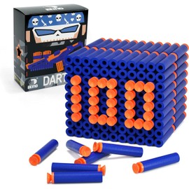 EKIND 100 Pcs Blue Nerf Compatible Darts Premium Quality Soft Bullet Ammo