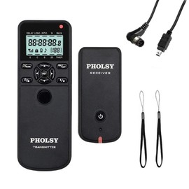 PHOLSY Camera Timer Remote Release Control with Intervalometer HDR for Nikon Z5, Z8, Z9, Z7ii, Z6, Z6ii, D750, D780, D7500, D7200, D5600, D5500, P7700, P7800, P950, D4, D5, D6, D800, D850, D810, D700
