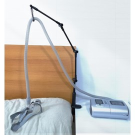 WAHAH Foldable Aluminum CPAP Hose Holder & Accessories - Versatile, Adjustable & Secure. Avoid Tangling of CPAP Hoses, CPAP Accessories