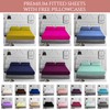 Fitted Bed Sheet With Matching FREE 2 X PILLOW CASE