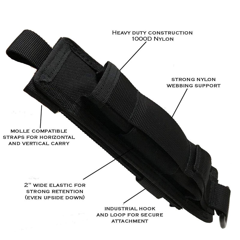 Miles Tactical ASP Molle Baton Holder Pouch fits Expandable Batons