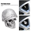 4PCS Tire Valve Caps Skull Style Anti Oxidization Universal for