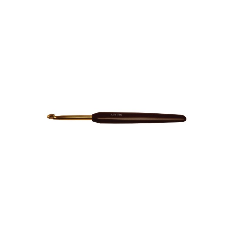 KnitPro 7 mm Aluminium Crochet Hook, Gold