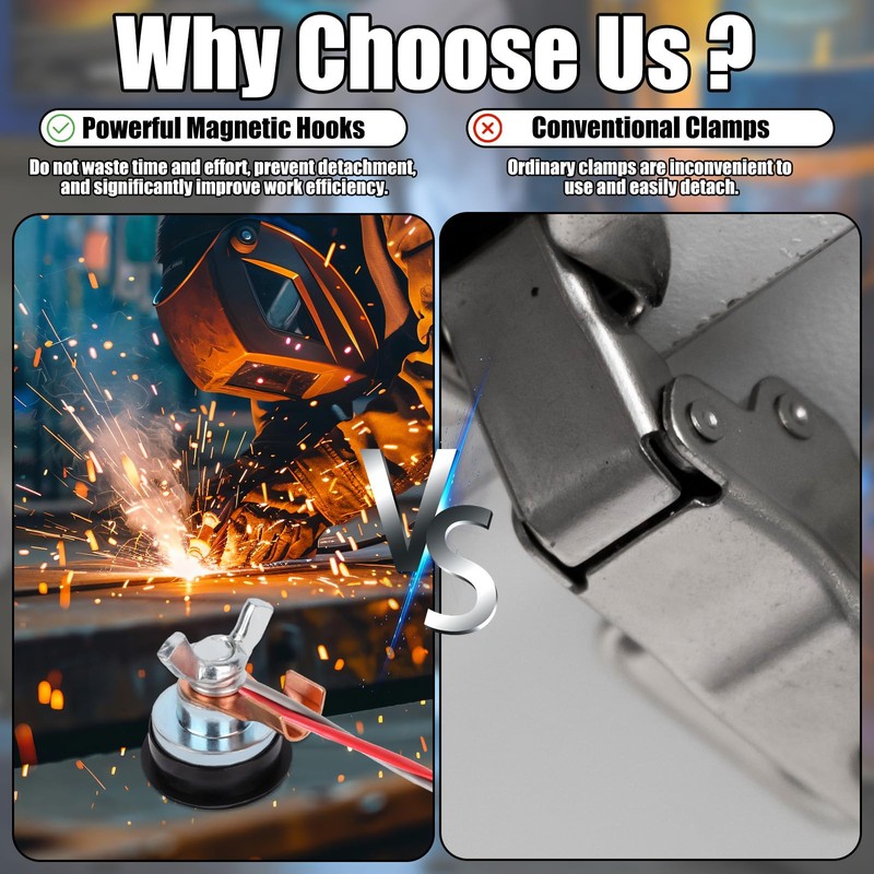 1pcs Welding Magnetic Grounding Clamp, Adjustable Magnet Welding Support Clamp