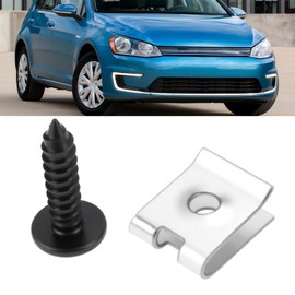 OTOTEC Set of 50pcs Car Fixing Clip Kit Metal Fixing Clip Screw Set for Various Automotive Mudguard Industrial Equipment